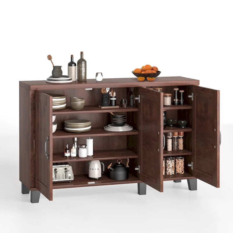 Buffet 3 portes, bahut, meuble de rangement, console