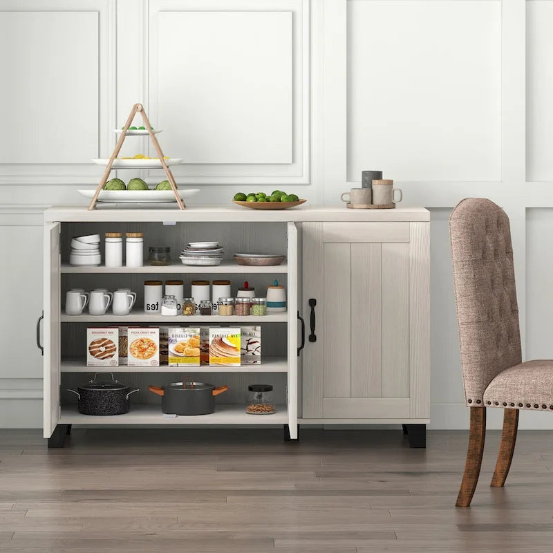 Buffet 3 portes, bahut, meuble de rangement, console