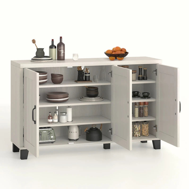 Buffet 3 portes, bahut, meuble de rangement, console