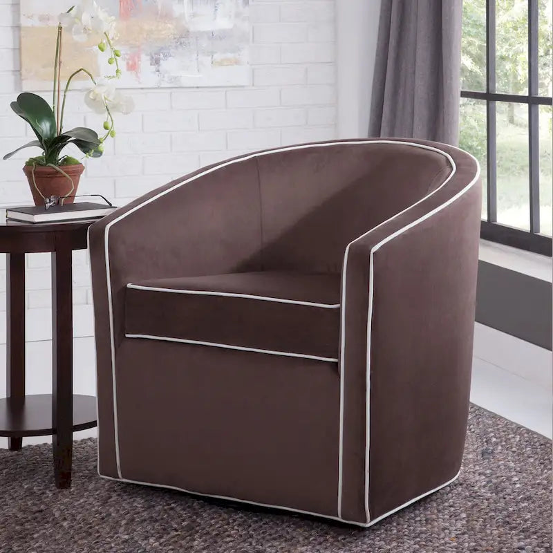 Chaise pivotante Kenton style tonneau