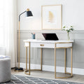 Bureau contemporain avec pieds en métal ovales