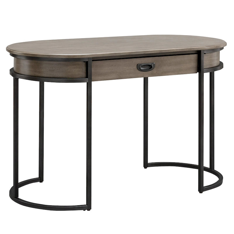 Bureau contemporain avec pieds en métal ovales