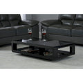  Modern Lacquer Coffee Table, Glossy Black 48X24X12H
