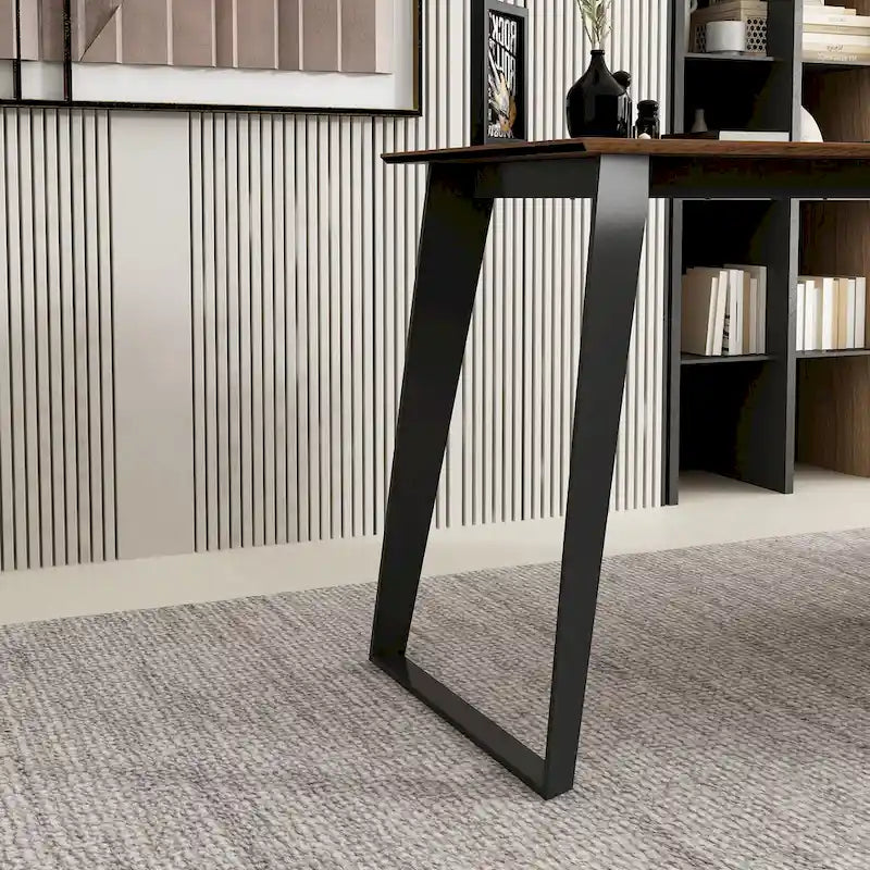 54,3 Bureau d'angle avec tiroirs et meuble pour ordinateur de bureau