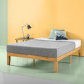 Priage by 14-inch Natural Solid Wood Platform Bed