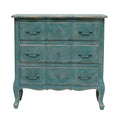 Commode en bois vieilli à 3 tiroirs