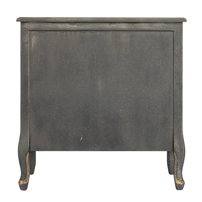 Commode en bois vieilli à 3 tiroirs