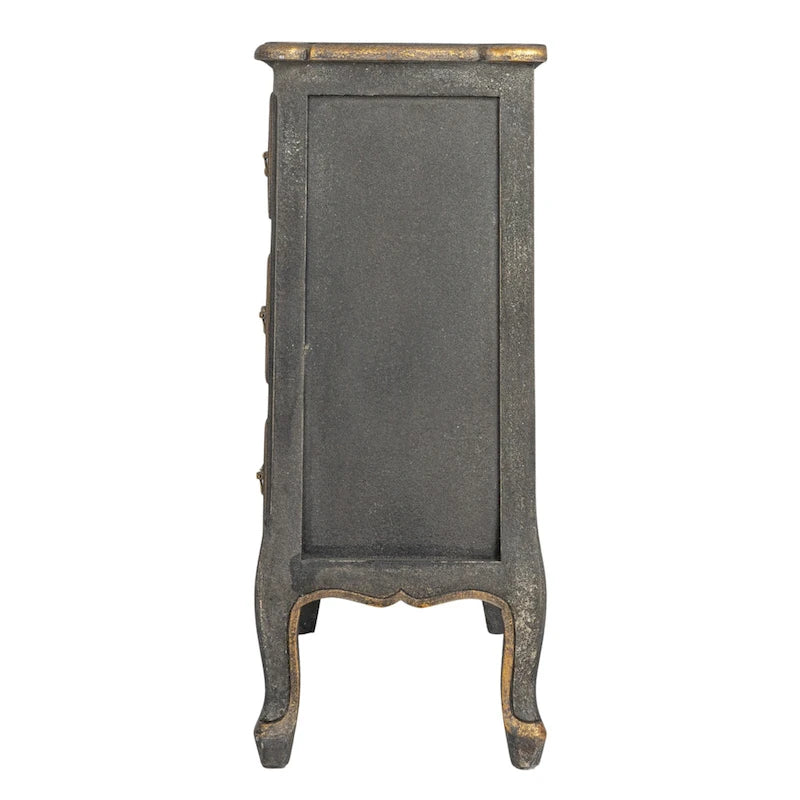 Commode en bois vieilli à 3 tiroirs