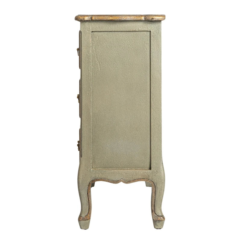 Commode en bois vieilli à 3 tiroirs