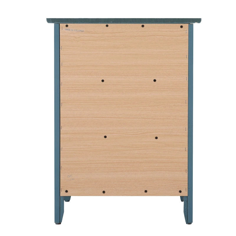 Table de chevet extra durable – Plaqué bois véritable et tiroirs assemblés à queue d'aronde