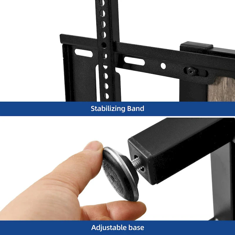 Meuble TV LED avec support, prise de courant et port USB pour TV jusqu'à 70 pouces