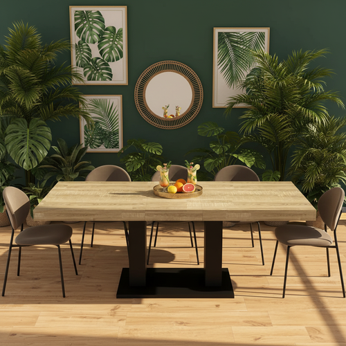 Side View Tropical Dining Table