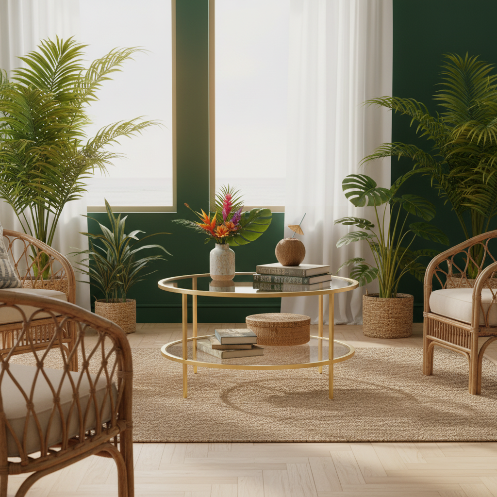 Summer Island Style Side Table